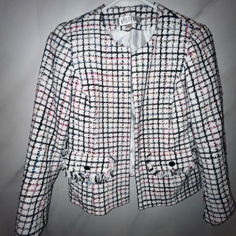 Kasper Women's Multicolor Tweed Blazer
